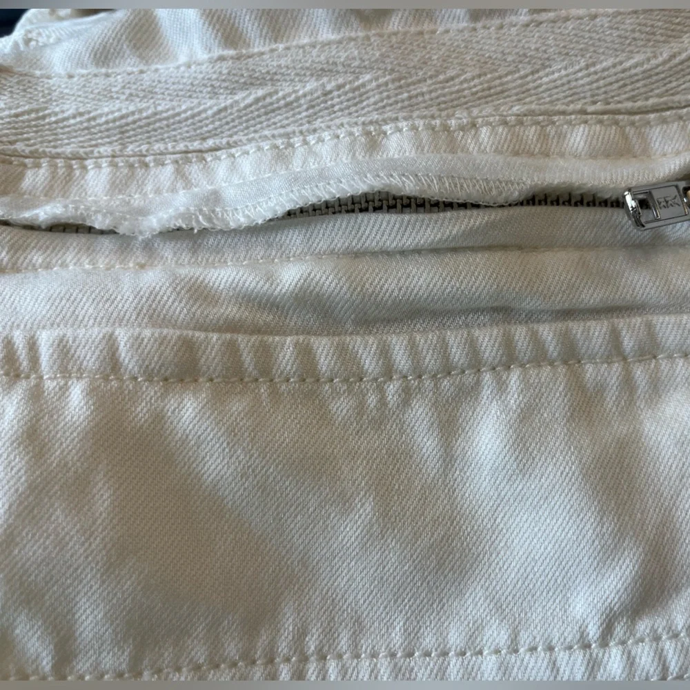 Womens Free People Movement cream utility functional oversized 2 way zip vest XS